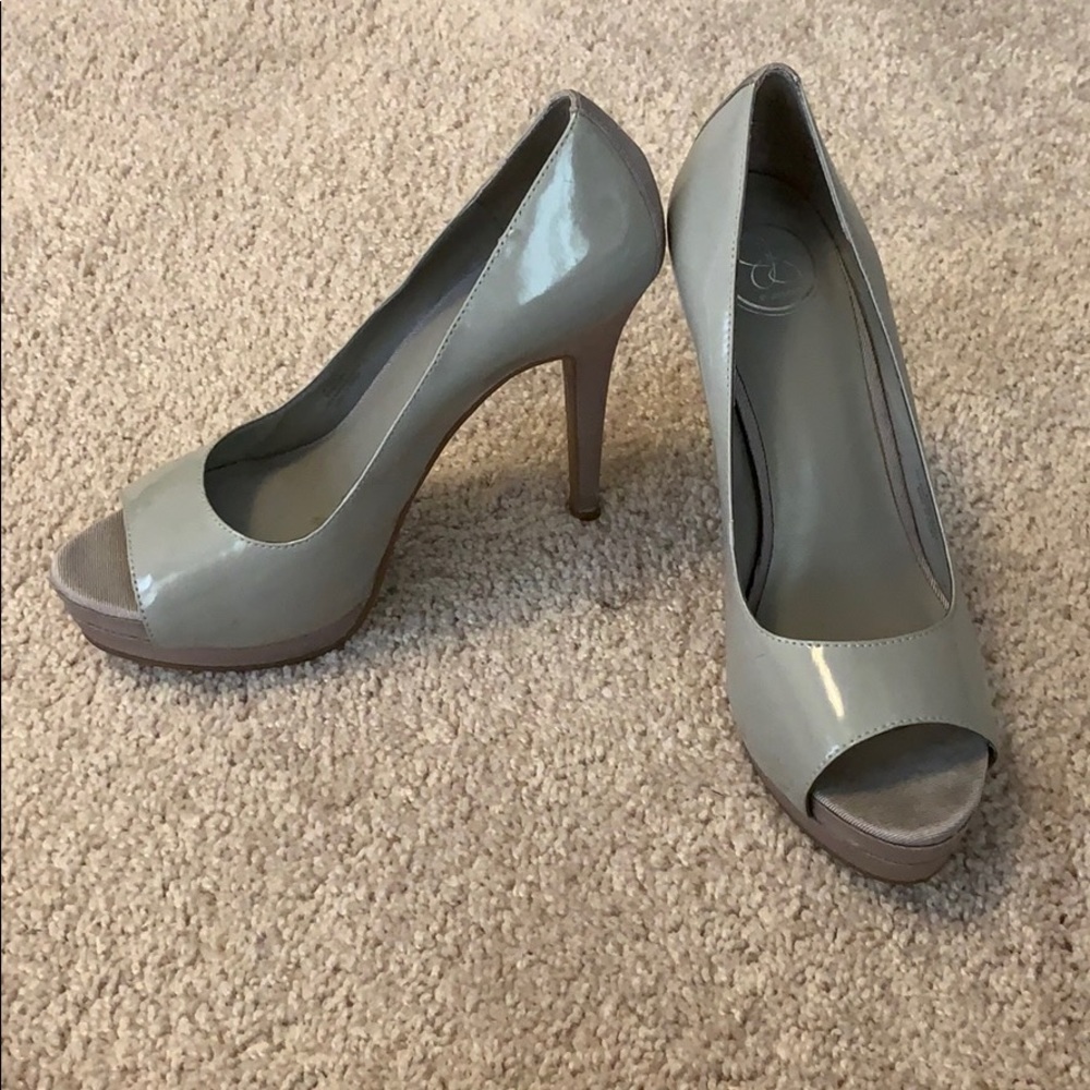 Jessica Simpson grey heels - 38.5